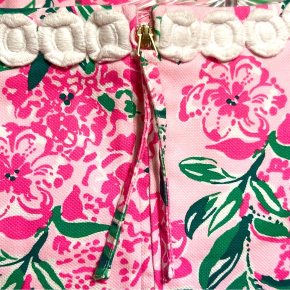 LILLY PULITZER Mila Short Sleeve Stretch Shift Dress Conch Shell Pink 6 - Picture 7 of 12